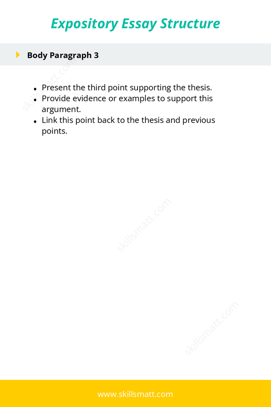 Learn how to structure an effective Expository essay with a clear introduction, body paragraphs, and a strong conclusion._Image 2