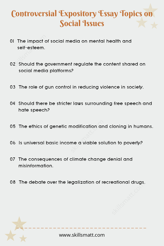 Explore controversial expository essay topics related to social issues and spark critical discussions._Image 1