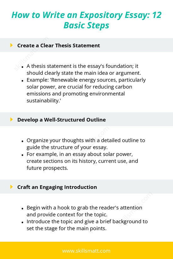 Follow these essential steps to write an expository essay that earns an A, from selecting a topic to crafting a strong conclusion._Image 2
