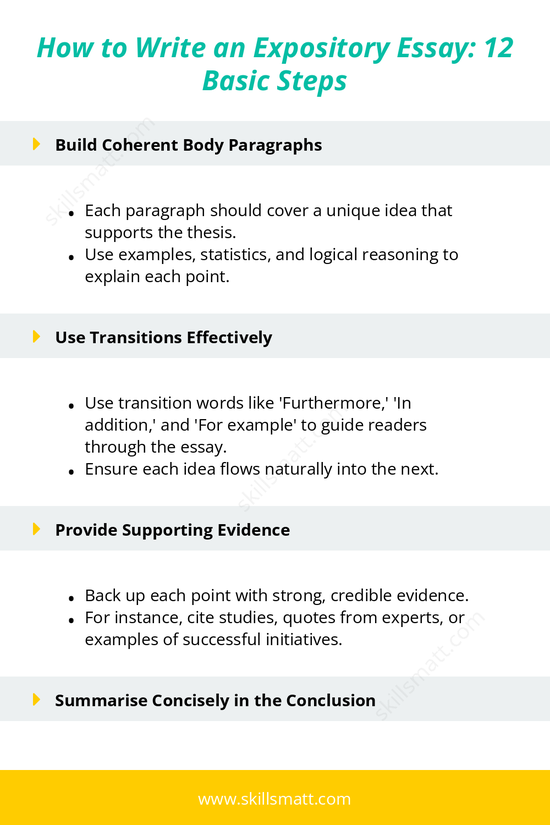 Follow these essential steps to write an expository essay that earns an A, from selecting a topic to crafting a strong conclusion._Image 3