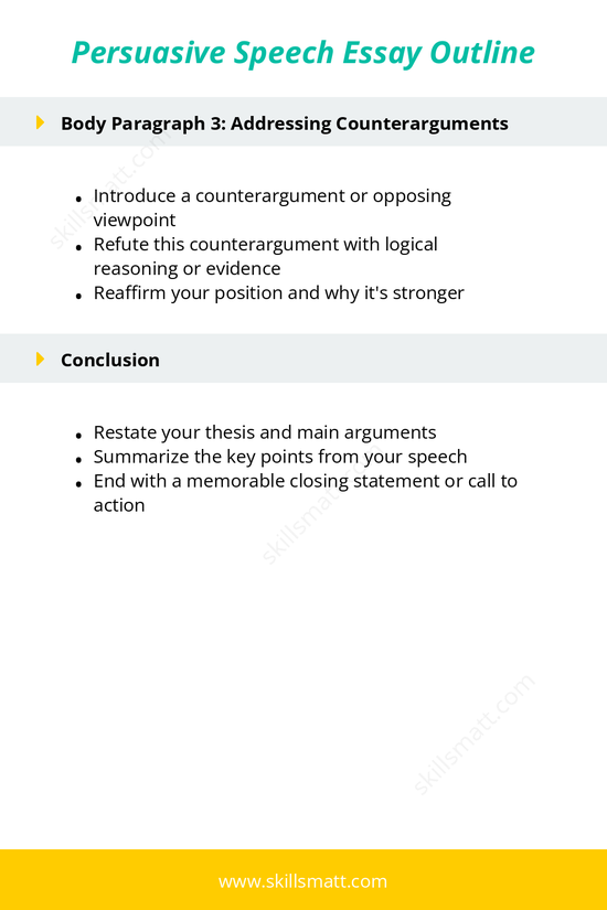 A persuasive speech essay outline to help organize your thoughts and present a compelling argument to an audience._Image 2