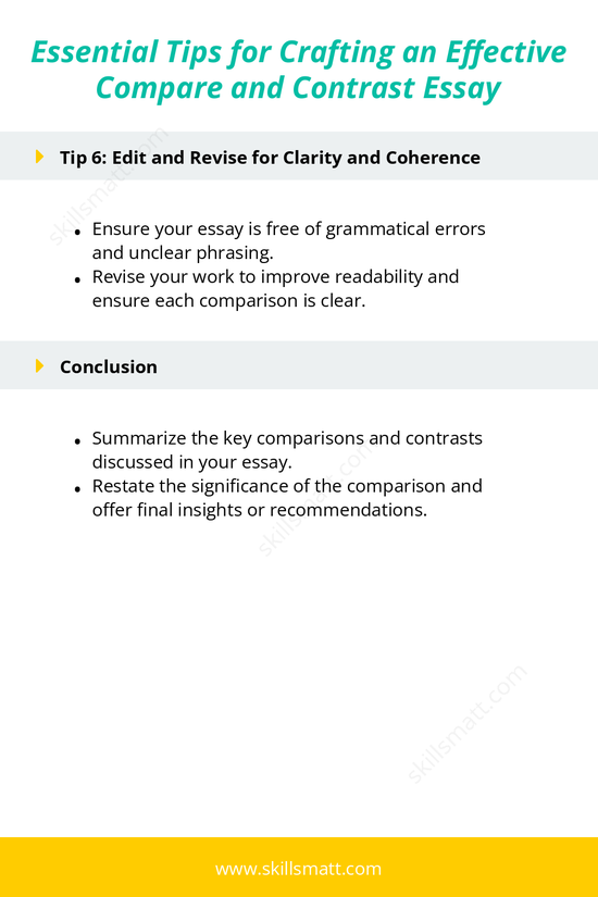 Explore essential tips for writing a compare and contrast essay, from selecting a topic to editing your final draft._Image 3