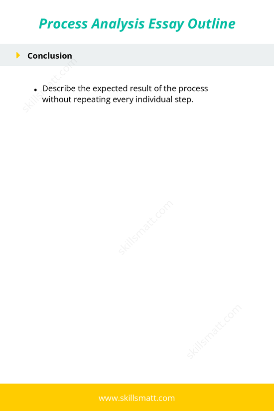 Outline for writing a process analysis essay, covering structure, steps, and key elements for clarity._Image 2