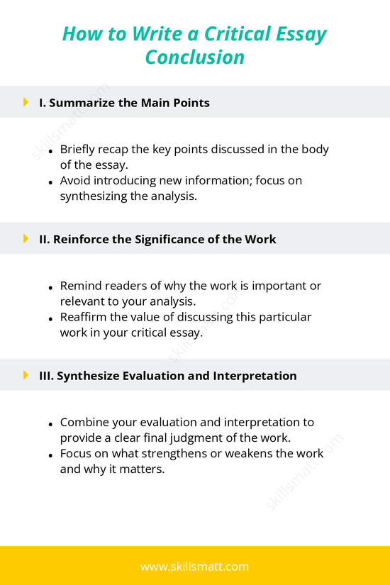 A concise guide to writing a powerful conclusion for a critical essay._Image 1
