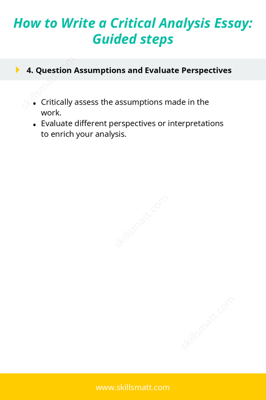 A clear, step-by-step guide to writing a critical analysis essay with tips for strong argumentation and structure._Image 2