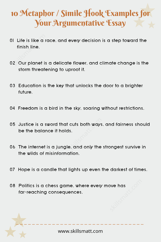 Catch your reader's attention with these metaphor and simile hook examples that paint vivid pictures and spark curiosity._Image 1