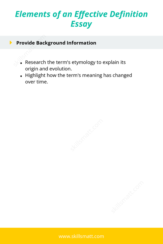 Discover the key elements of an effective definition essay, including analysis, classification, examples, and negation techniques._Image 3