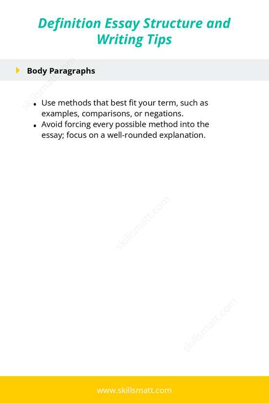 Learn how to structure a definition essay effectively, from crafting an engaging introduction to summarizing key points in the conclusion._Image 2