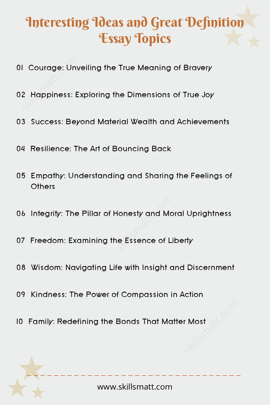 Explore a range of engaging topics perfect for writing a compelling definition essay._Image 1