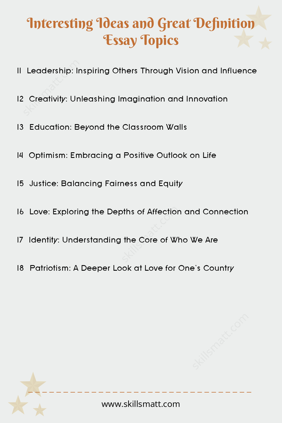 Explore a range of engaging topics perfect for writing a compelling definition essay._Image 2