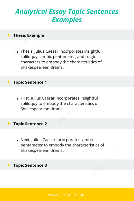 Learn how to craft analytical topic sentences that support a strong thesis statement._Image 1