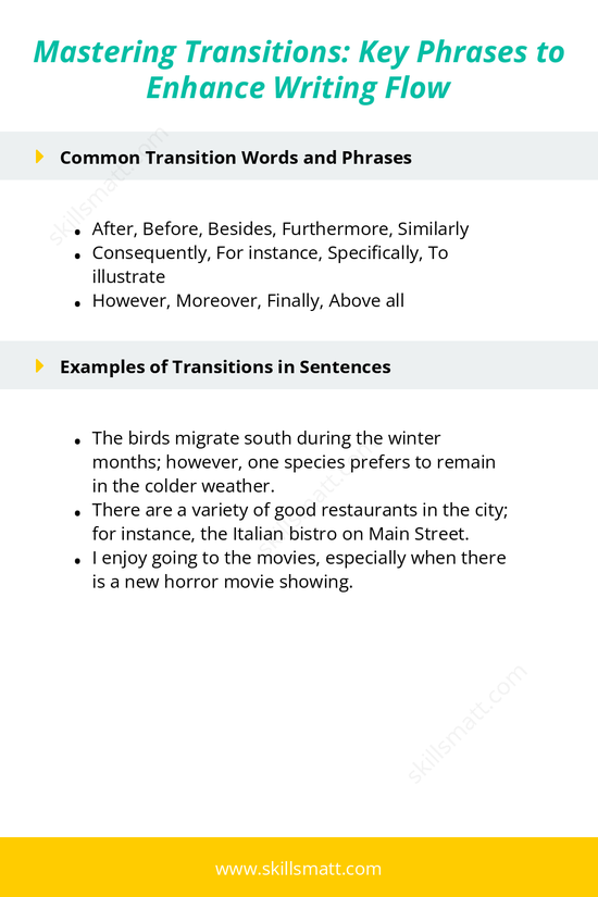 Learn how transitions can enhance the flow of your writing by connecting ideas, improving clarity, and ensuring coherence._Image 2
