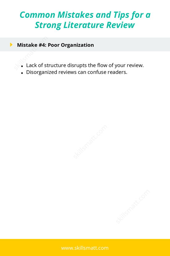 Avoid common mistakes and enhance your literature review with these essential tips for a strong, cohesive analysis._Image 3