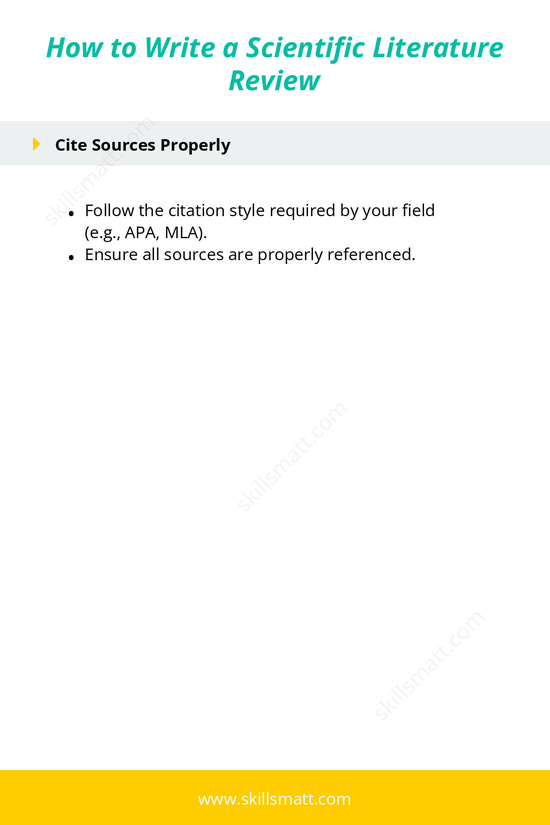 A step-by-step guide to writing a comprehensive scientific literature review._Image 3