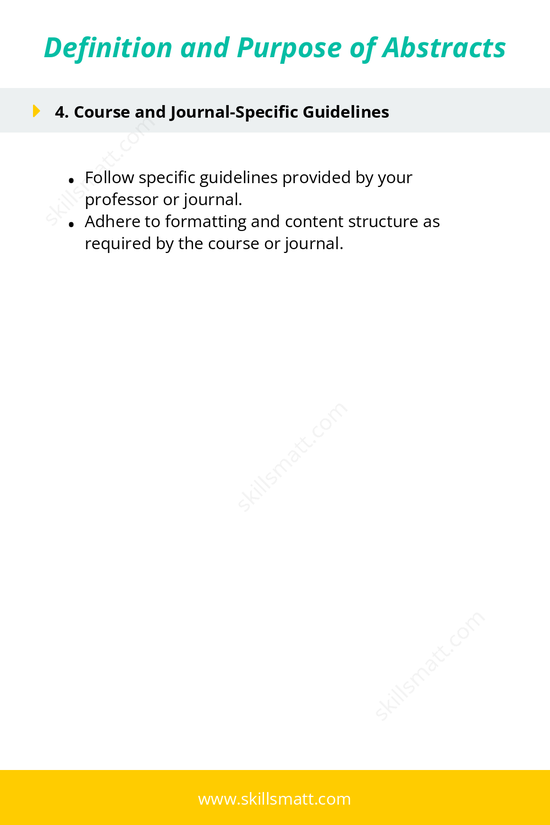 Understanding the definition, purpose, and significance of writing a clear abstract._Image 2