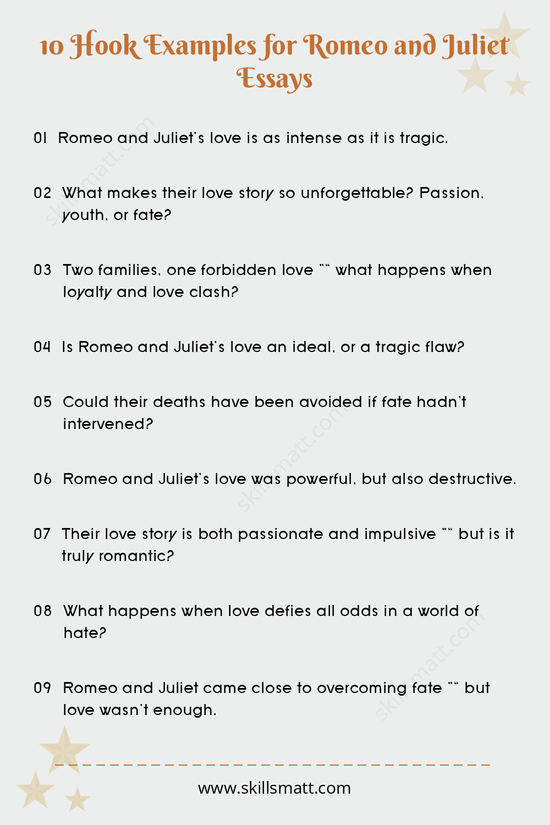 Explore 10 hooks to dive into the tragedy of Romeo and Juliet._Image 1