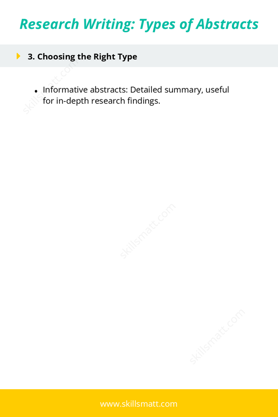 Understanding the two main types of abstracts._Image 2