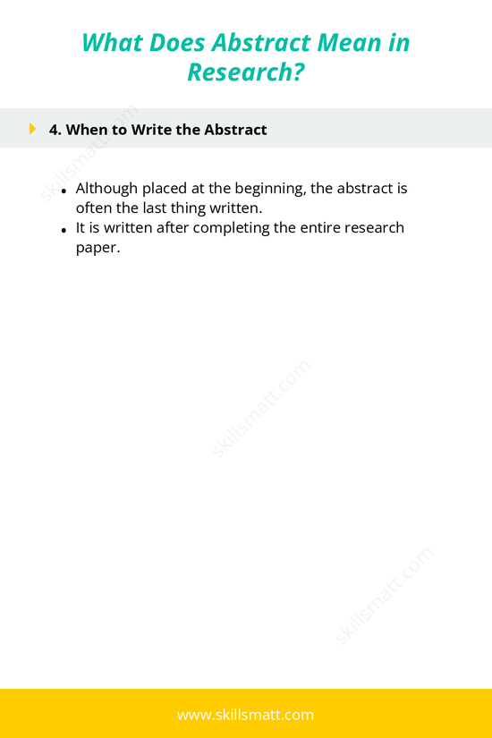 Understand the role and structure of an abstract in research papers._Image 2