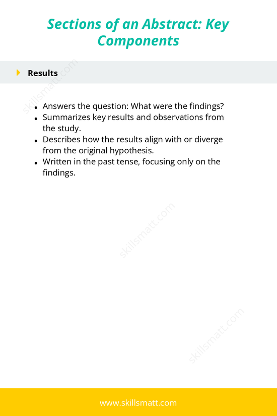 Key components of a well-structured abstract for research papers._Image 2
