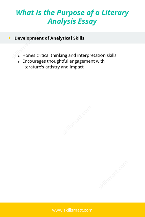 Understand the purpose of a literary analysis essay and its role in critical thinking and deeper literary engagement._Image 2
