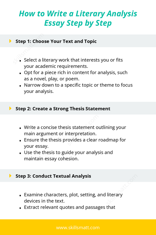 A step-by-step guide to crafting a literary analysis essay with clear and actionable steps._Image 1
