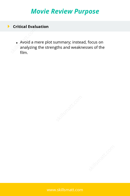 Steps for writing a movie review that helps readers decide whether to watch a film._Image 2