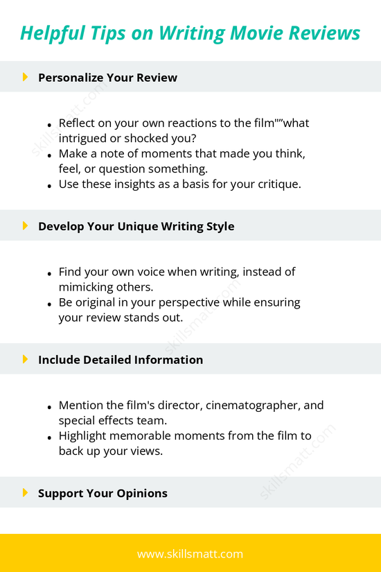 Tips for writing a personalized and insightful movie review._Image 1