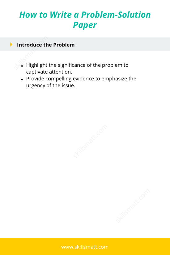 Comprehensive guide to writing a problem-solution essay, from crafting a strong thesis to proposing evidence-backed solutions and revising effectively._Image 2