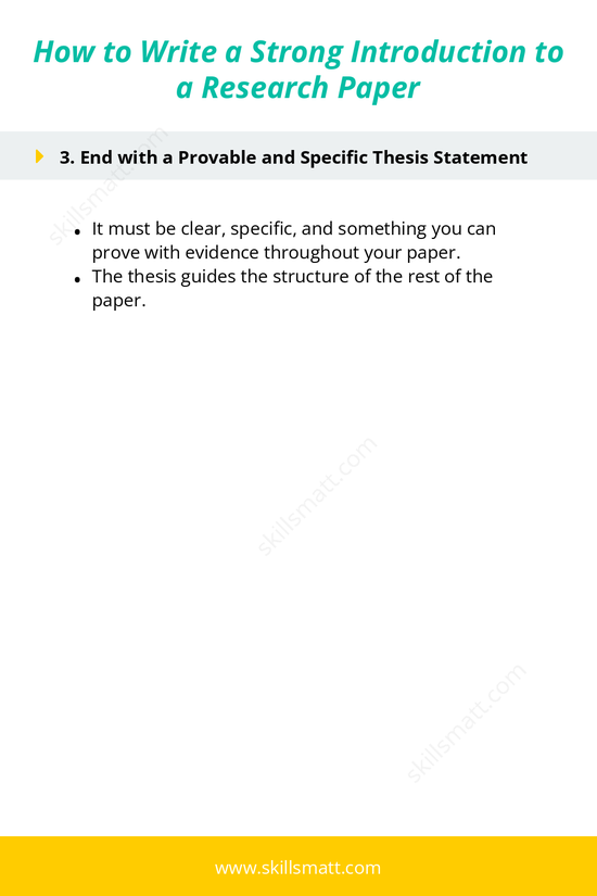 Learn how to craft a compelling introduction for your research paper, from writing hooks to creating a clear thesis statement._Image 2