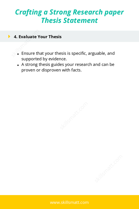 Learn how to create a thesis statement that clearly presents your argument and guides your research paper._Image 2
