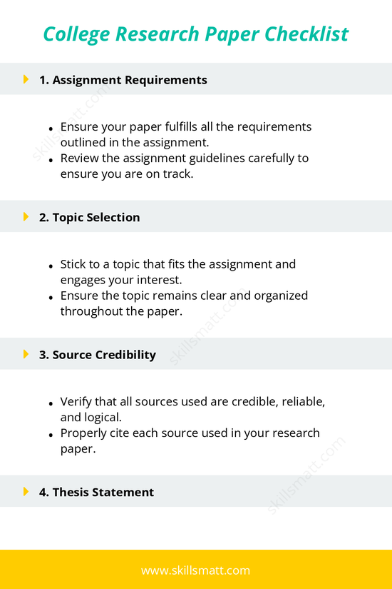 A checklist to ensure your college research paper meets all the requirements before submission._Image 1