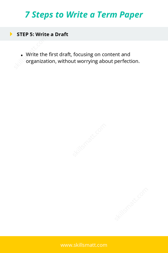 Follow these 7 steps to efficiently write a term paper from choosing a topic to formatting your final draft._Image 2