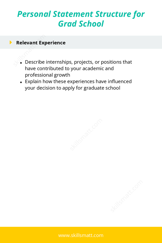Follow this outline to create a strong and persuasive graduate school personal statement._Image 2
