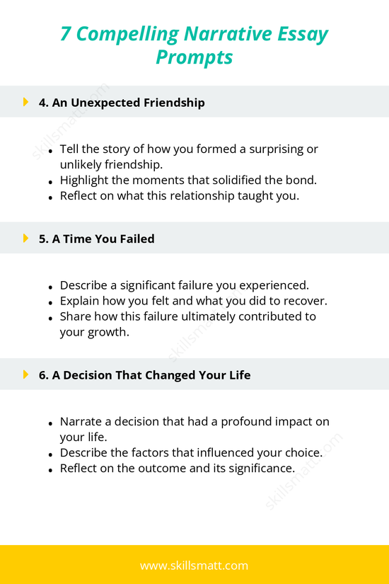 Explore these 7 narrative essay prompts to craft compelling and heartfelt stories._Image 2