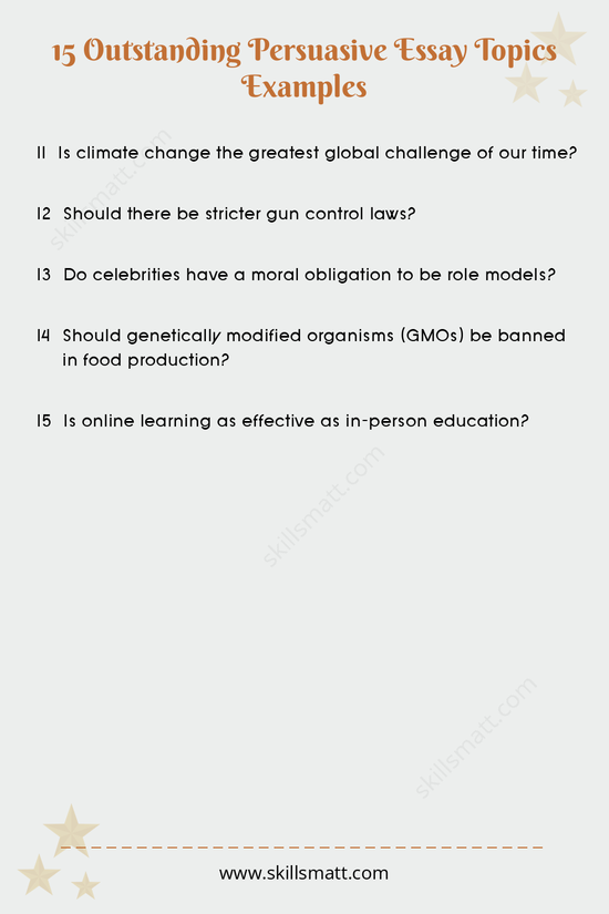 Explore these 15 thought-provoking persuasive essay topics to inspire your writing._Image 2