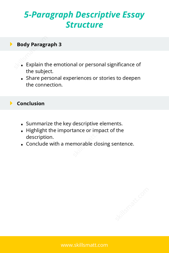 Structure your descriptive essay with this 5-paragraph outline for clarity and impact._Image 2