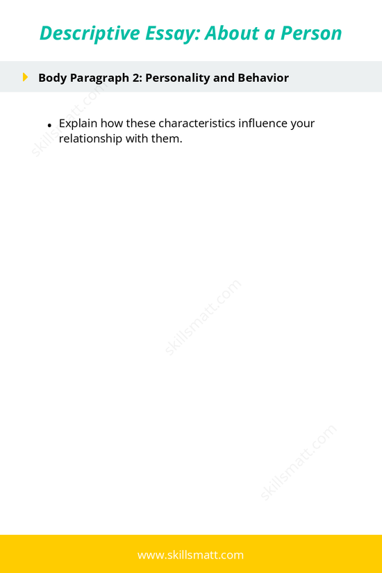 Outline to describe a person in a clear and detailed manner, highlighting their traits and impact._Image 2